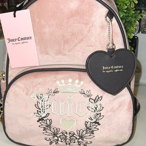 Juicy Couture Heritage Signature Logo Backpack- Dusty Blush main image 5